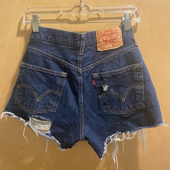 Levi's Pants - Levis dark wash denim cutoffs
